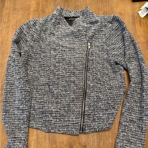 Banana Republic Black and White Textured Jacket